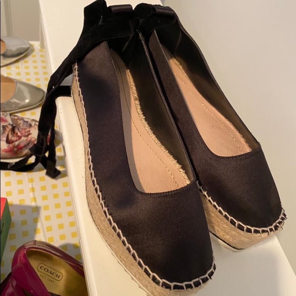 Satin Zara lace up espadrilles